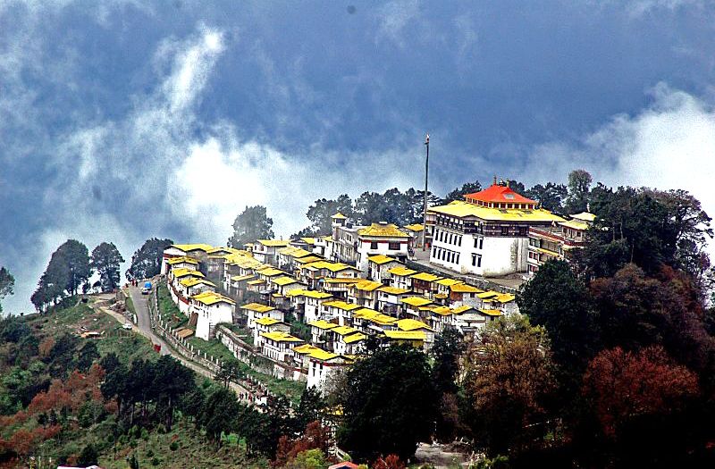 Tawang monastery in snow